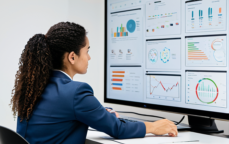 A professional female UX researcher in a modest business suit, seated at a desk in a modern, well-lit office, attentively analyzing a digital customer journey map displayed on a large screen. Her posture is natural and focused, reflecting deep empathy and analytical thought. The background features subtle collaborative tools like a whiteboard with diagrams.
Fully clothed, appropriate attire, professional dress, safe for work, appropriate content, perfect anatomy, correct proportions, natural pose, well-formed hands, proper finger count, natural body proportions, professional photography, high quality, family-friendly.